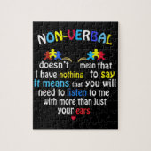 Ik heb een non-verbaal autisme-bewustzijn.. een pu legpuzzel (Verticaal)