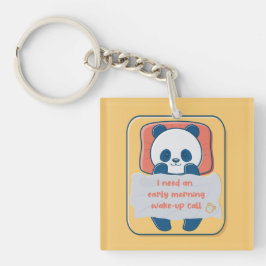 Ik heb een ochtendwakkeroproep nodig sleutelhanger