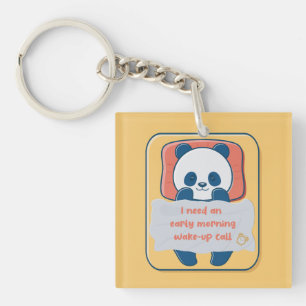 Ik heb een ochtendwakkeroproep nodig sleutelhanger