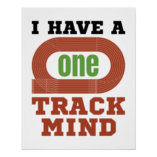 Ik heb een 'One Track Mind Grapny Track' en 'Field Perfect Poster (Voorkant)