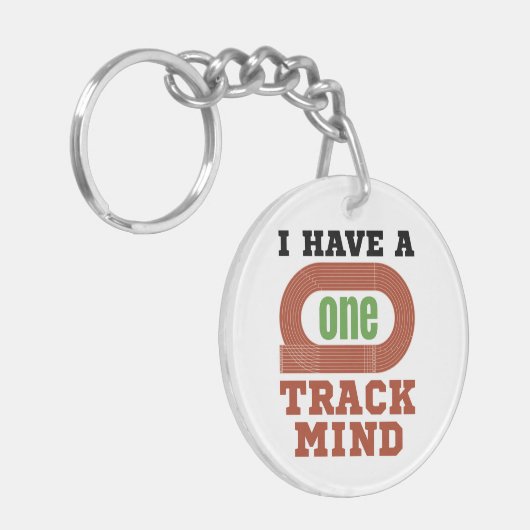 Ik heb een 'One Track Mind Grapny Track' en 'Field Sleutelhanger (Voorkant Links)