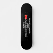 Ik heb een oneindige lifskuikcode persoonlijk skateboard (Voorkant)