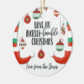 Ik heb een ongelooflijke kerstbaubel... keramisch ornament (Links)