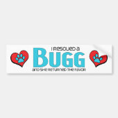 Ik heb een ontwerp van de Dog Adoption Design van  Bumpersticker (Voorkant)