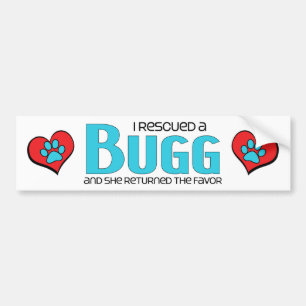 Ik heb een ontwerp van de Dog Adoption Design van Bumpersticker