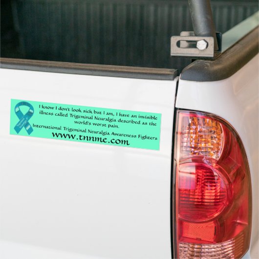 Ik heb een onzichtbare ziekte-bumpersticker. bumpersticker (Op Truck)