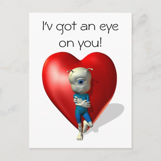 Ik heb een oogje op je briefkaart (Voorkant)