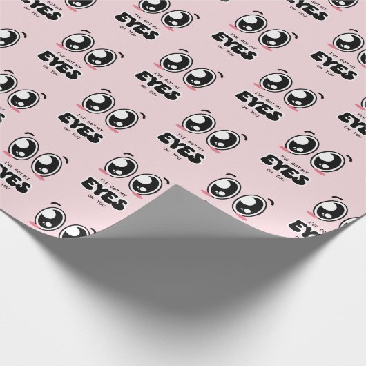 Ik heb een oogje op je Valentijn Cadeaupapier (Hoek)