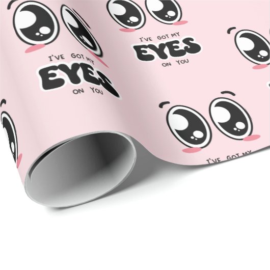 Ik heb een oogje op je Valentijn Cadeaupapier (Rol Hoek)