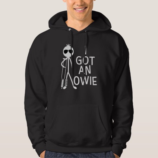 Ik heb een owie gebroken been Botten voor herstel  Hoodie (Voorkant)