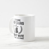 Ik heb een paar clubs voor mijn vrouw koffiemok (Voorkant links)