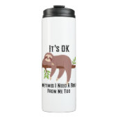 Ik heb een pauze nodig thermosbeker (Voorkant)