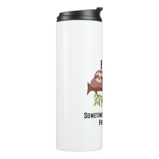 Ik heb een pauze nodig thermosbeker (Gedraaid links)