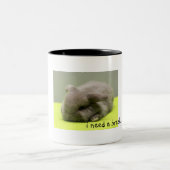 Ik heb een pauze nodig... tweekleurige koffiemok (Center)