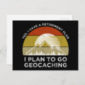 Ik heb een pensioenplan dat ik van plan ben te gaa briefkaart (Voorkant / Achterkant)