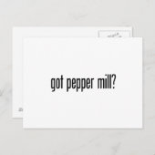 Ik heb een pepermolen briefkaart (Voorkant / Achterkant)