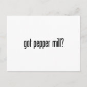 Ik heb een pepermolen briefkaart (Voorkant)