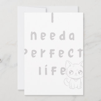 Ik heb een perfect leven nodig kaart