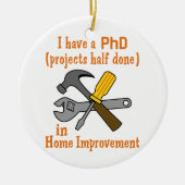 Ik heb een PHD Keramisch Ornament (Voorkant)