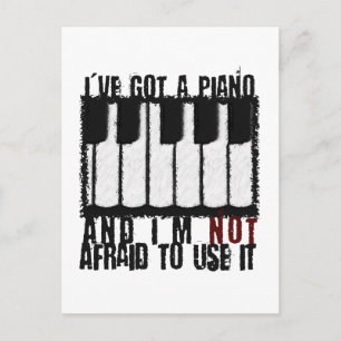 Ik heb een piano briefkaart
