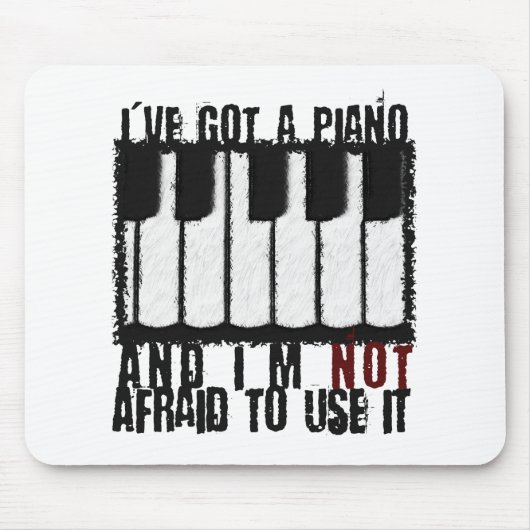 Ik heb een piano muismat (Voorkant)