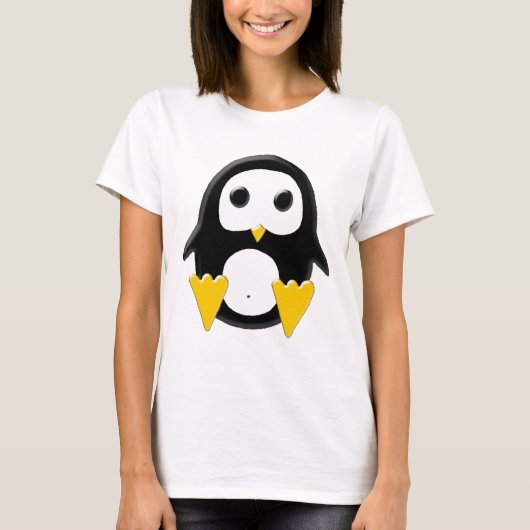 Ik heb een pinguïn op mijn shirt. t-shirt (Voorkant)
