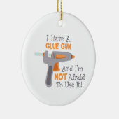 Ik heb een Pistool Keramisch Ornament (Rechts)