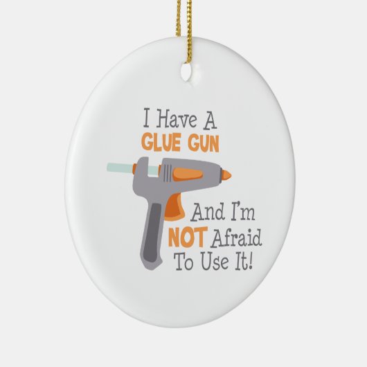 Ik heb een Pistool Keramisch Ornament (Rechts)