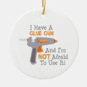 Ik heb een Pistool Keramisch Ornament (Voorkant)