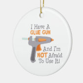 Ik heb een Pistool Keramisch Ornament (Links)