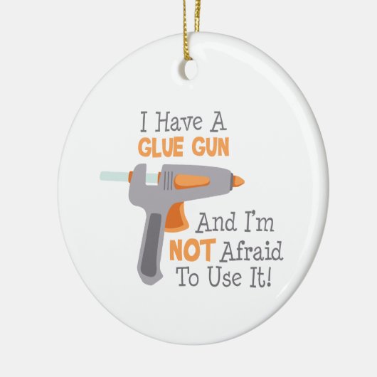 Ik heb een Pistool Keramisch Ornament (Links)