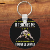 Ik heb een poesje voor mijn grenzen. sleutelhanger (Voorkant)