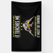 Ik heb een poesje voor mijn grenzen. spandoek (Verticaal)