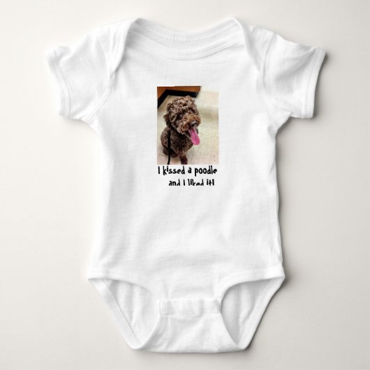 Ik heb een poodle gekust t-shirt (Voorkant)