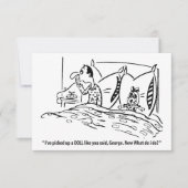 Ik heb een pop opgepikt zoals je zei, grappig save the date (Voorkant)