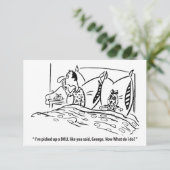 Ik heb een pop opgeraapt zoals je zei, grappig save the date (Staand voorkant)