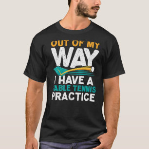 Ik heb een praktijk van de Tennis van de Lijst pin T-shirt