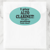 Ik heb een probleem met die Alto Clarinet Oval Sti Ovale Sticker (Tas)