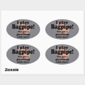 Ik heb een probleem met die Bagpipe Oval Sticker (Vel)