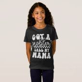 Ik heb een probleem Noem mijn mama stijl Trendy T-shirt (Voorkant volledig)