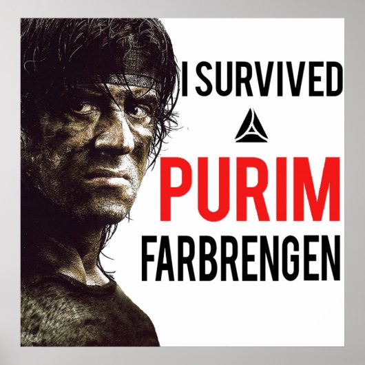Ik heb een Purim Farplattegrond overleefd Poster (Voorkant)
