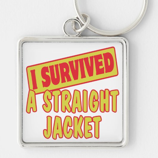 IK HEB EEN RECHTSTREEKSE JACKET OVERLEVEN SLEUTELHANGER (Voorkant)