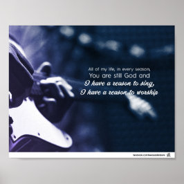 Ik heb een reden om te bidden poster