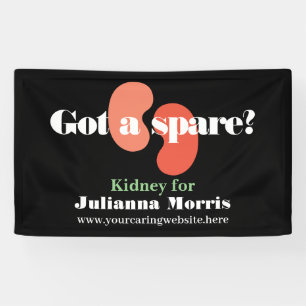 Ik heb een reserve niertransplantatie team op maat spandoek