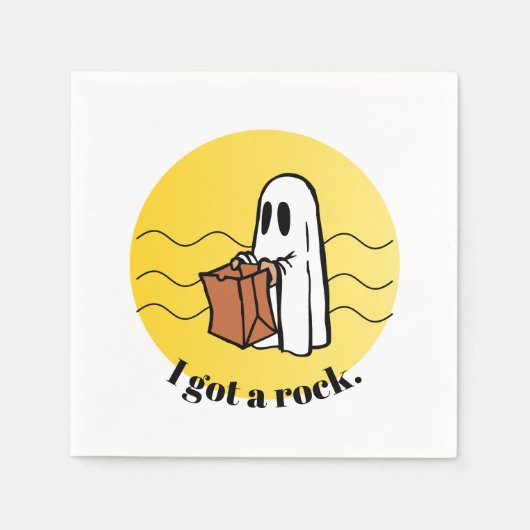 Ik heb een Rock Halloween Servet (Voorkant)