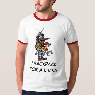 Ik heb een rugzak voor een leven - Gepersonaliseer T-shirt