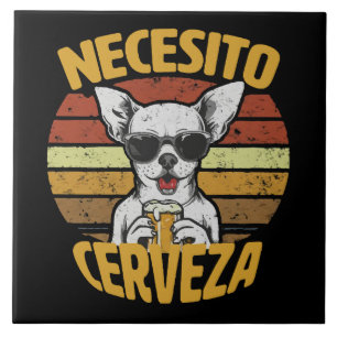 IK HEB EEN SCHATTIGE CHIHUAHUA-BIER NODIG TEGELTJE