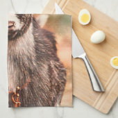 Ik heb een Schattigee boerenerf Theedoek (Quarter Fold)