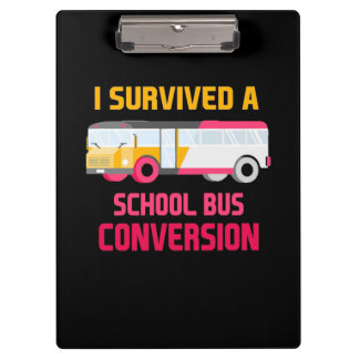 Ik heb een schoolbusconversie overleefd klembord
