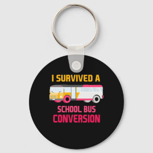 Ik heb een schoolbusconversie overleefd sleutelhanger